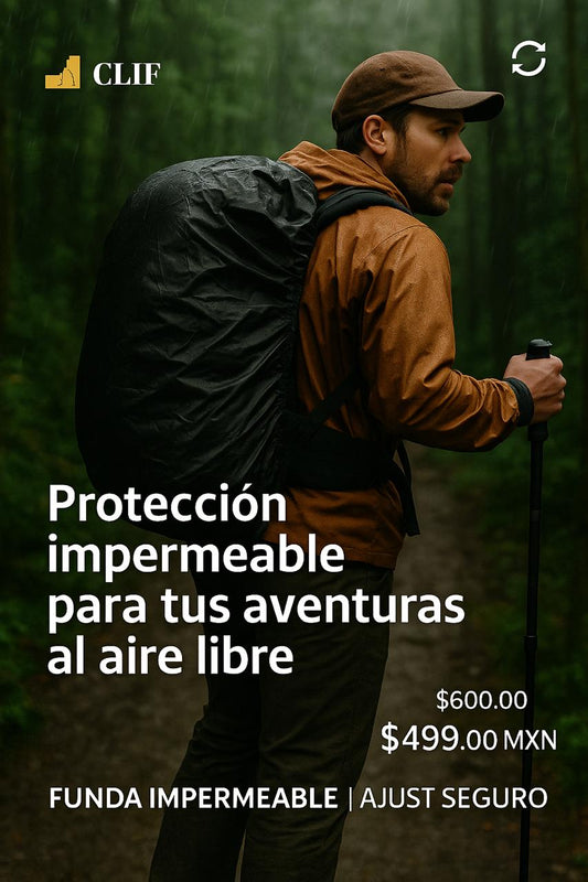 Funda impermeable para mochilas 40 lts.
